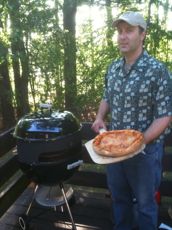 The Inventor Al Contarino with the Kettle Grill Pizza Oven Kit