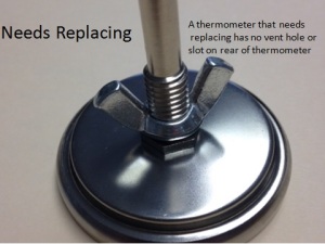 Thermometers Without A Rear Vent Should Be Replaced